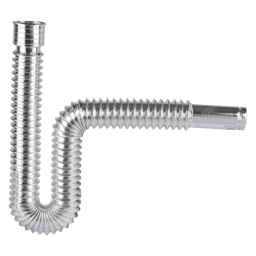 Céspol flexible, polietileno cromo, para lavabo y fregadero Caja con 4, 49507