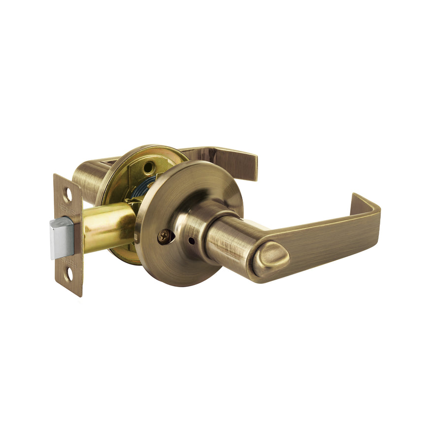 Cerradura manija 'Siena' p/baño, antiguo, cilindro de latón Caja con 3, 48430