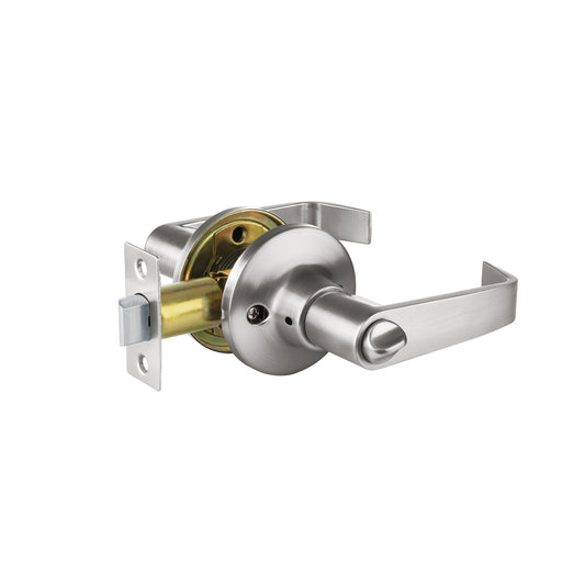 Cerradura manija 'Siena' p/recámara cromo, cilindro de latón Caja con 3, 47423