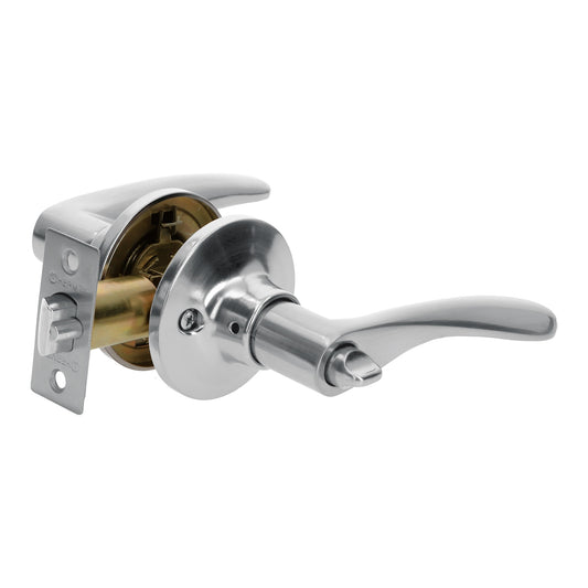 Cerradura manija 'Milán' recámara cromo mate, cil metal Caja con 3, 20036