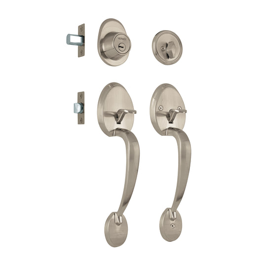 Doble jaladera y perilla, lugo mariposa, NS, HERMEX, 44043