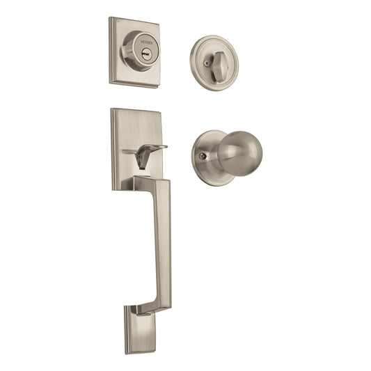 Jaladera y perilla, Porto llave-mariposa, níquel satín, 44051