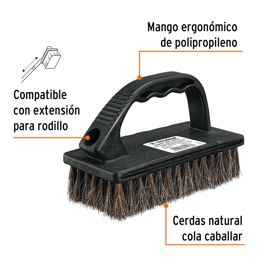 Cepillo para pintor, superficies extrarrugosas, TRUPER Caja con 6, 14490