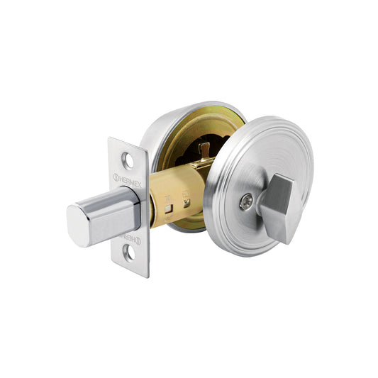 Cerrojo llave-mariposa cromo mate, llave de puntos, Hermex Caja con 3, 43601