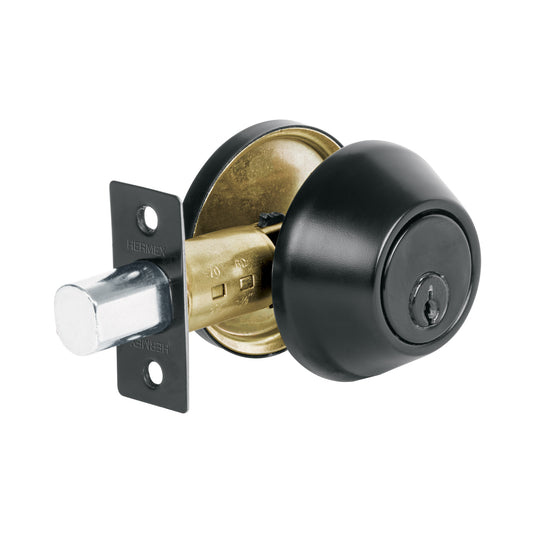 Cerrojo llave-llave negro, llave tradicional, Basic Caja con 4, 26066