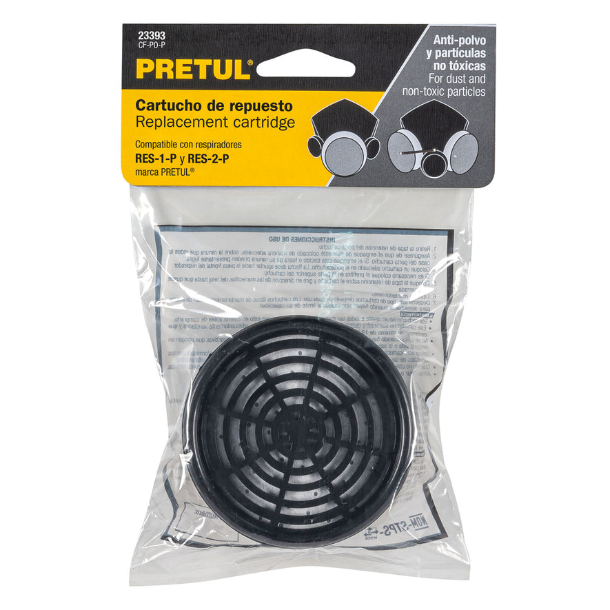 Filtro de repuesto, polvos y partículas, Pretul Caja con 6, 23393