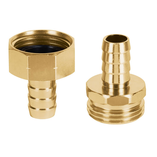 Juego de conectores 1/2' macho/hembra de aluminio, Truper Caja con 6, 101160