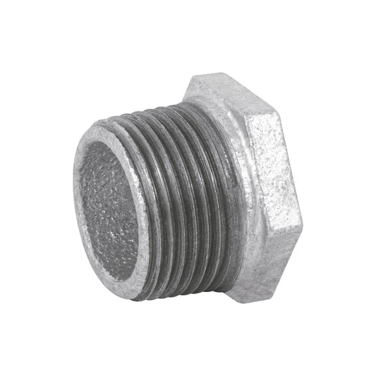 Reducción bushing acero galvanizado 1'x1/2', Foset Caja con 10, 47504