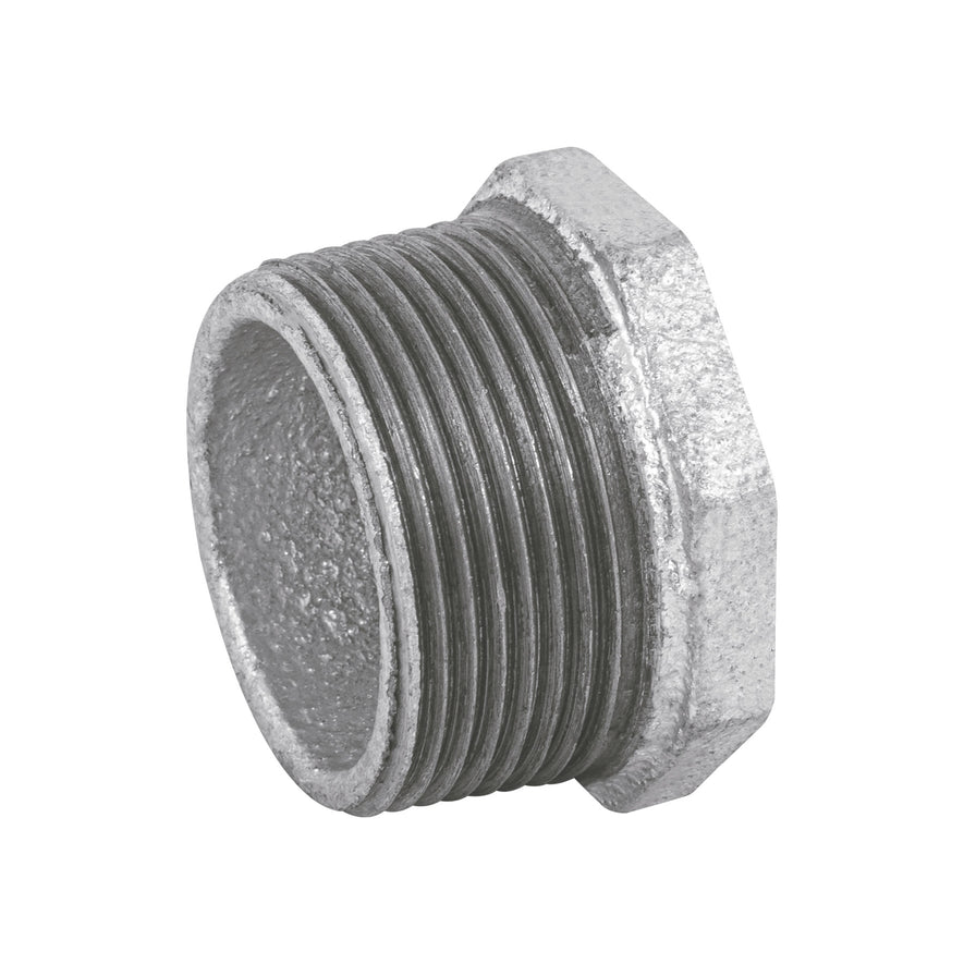 Reducción bushing acero galvanizado 1-1/4 x 3/4', Foset Caja con 4, 48775