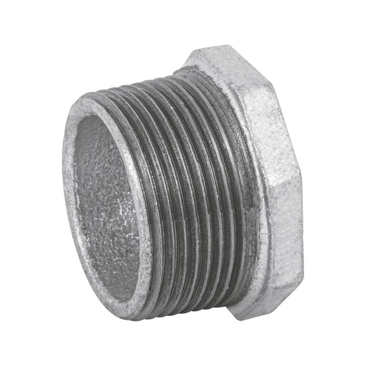 Reducción bushing acero galvanizado 1-1/4 x 1', Foset Caja con 4, 48776