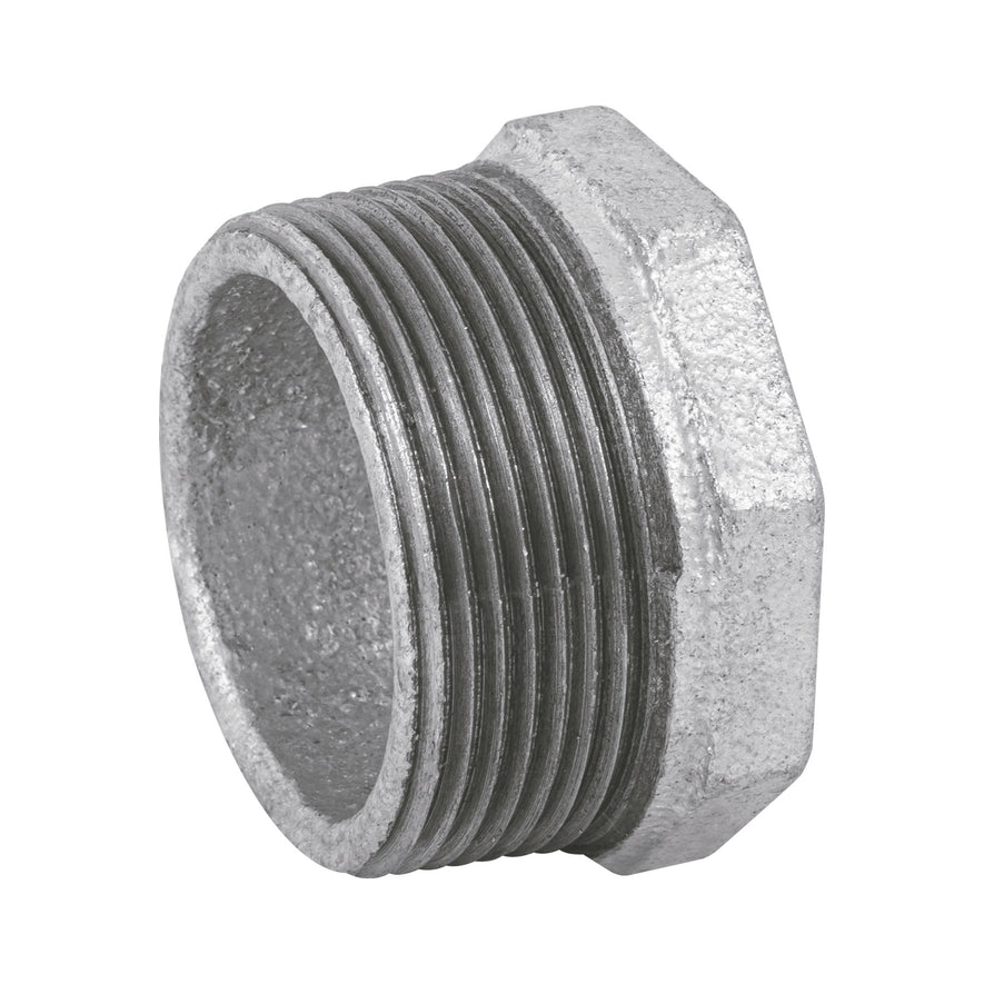 Reducción bushing acero galvanizado 1-1/2 x 1/2', Foset Caja con 4, 48777