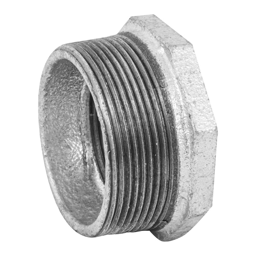 Reducción bushing acero galvanizado 2 x 1-1/2', Foset Caja con 4, 48782