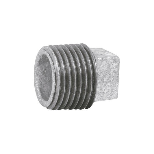 Tapón macho 1/2' de acero galvanizado, Foset Caja con 10, 47494
