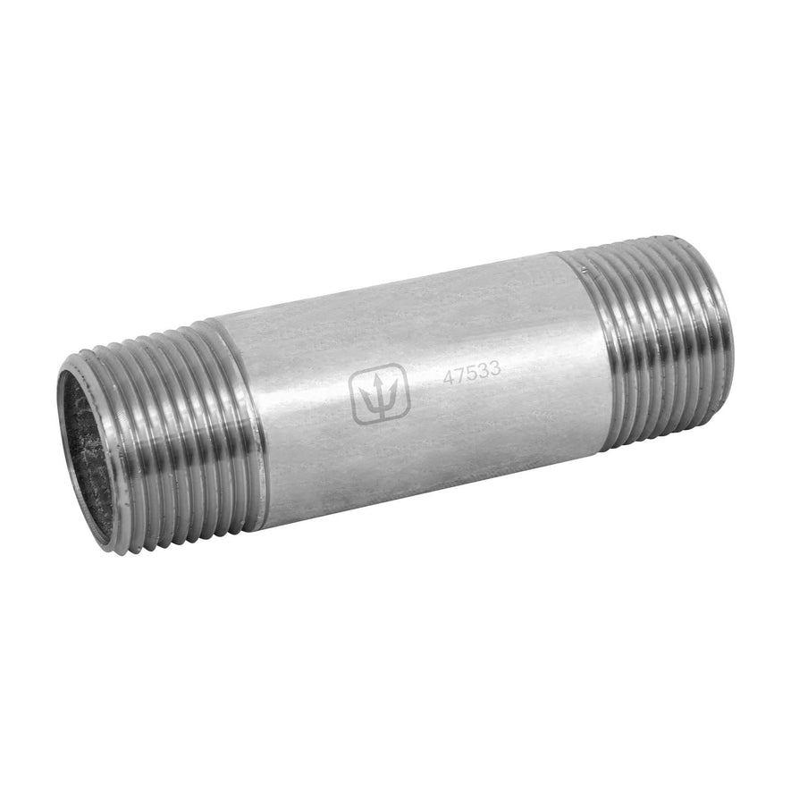 Niple de acero galvanizado 1' x 4', Foset Caja con 5, 47533