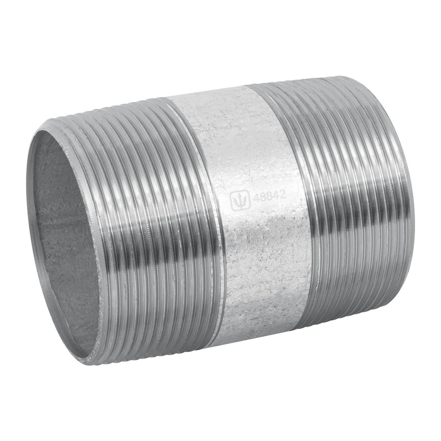 Niple de acero galvanizado 2 x 3', Foset Caja con 4, 48842