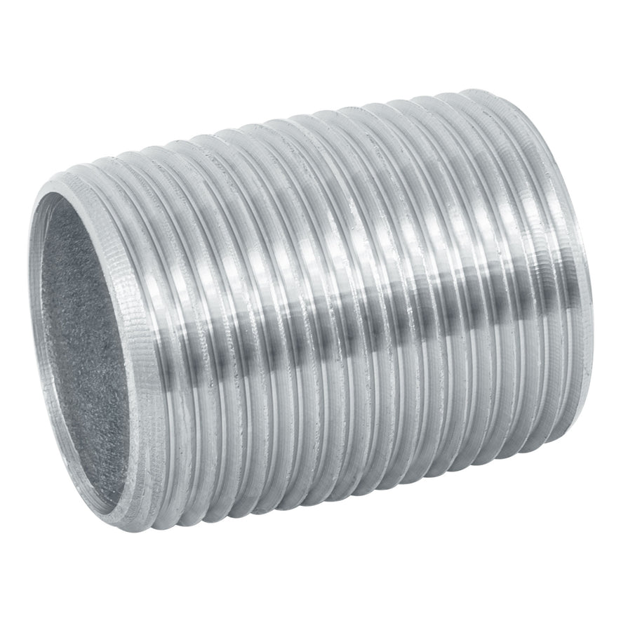 Niple de acero galvanizado 1' cuerda corrida, Foset Caja con 5, 47538