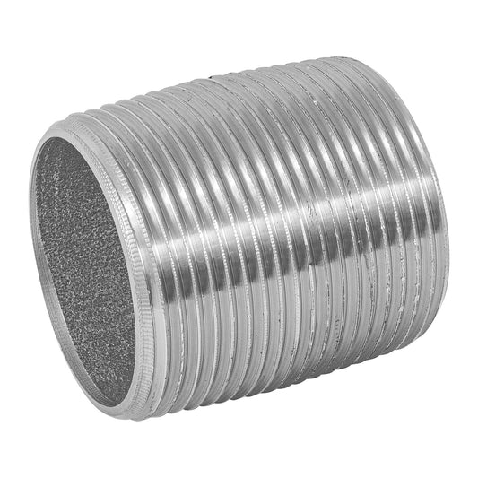 Niple de acero galvanizado 1-1/4' cuerda corrida, Foset Caja con 4, 48789
