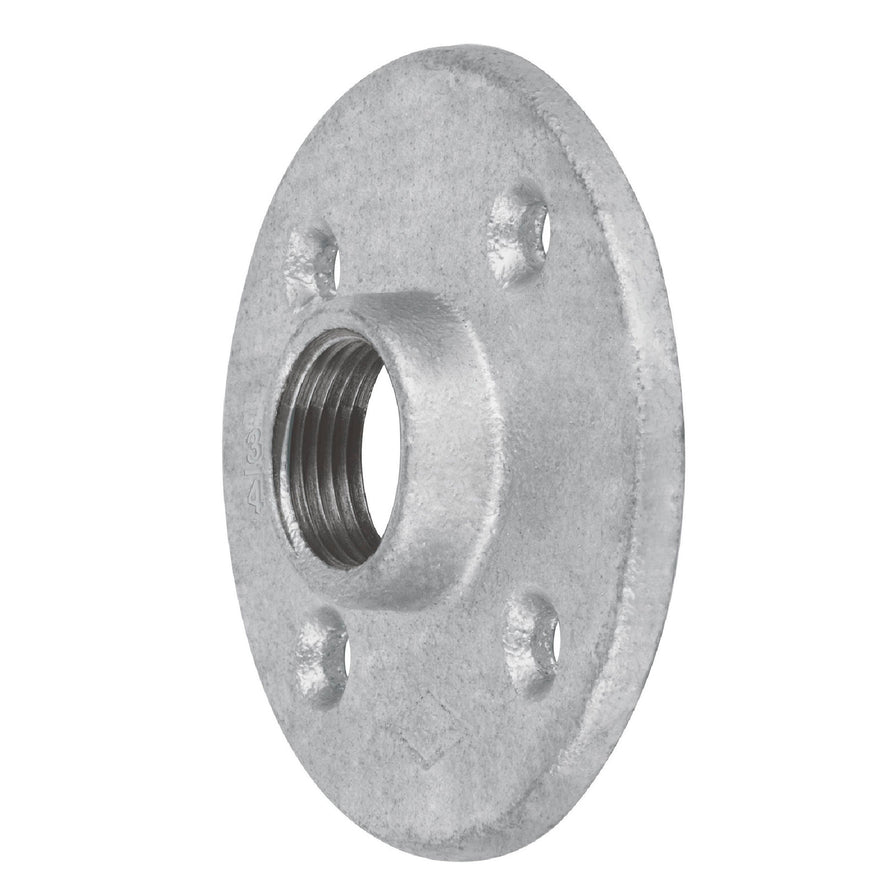 Brida de acero galvanizado de 3/4', Foset Caja con 5, 48738