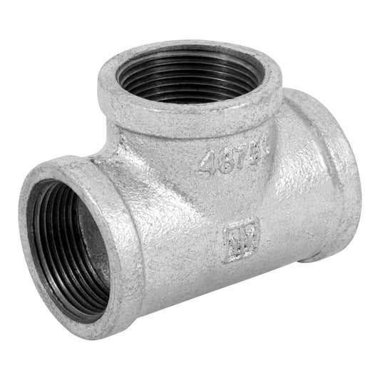 Tee sencilla 1-1/4' acero galvanizado, Foset Caja con 4, 48755