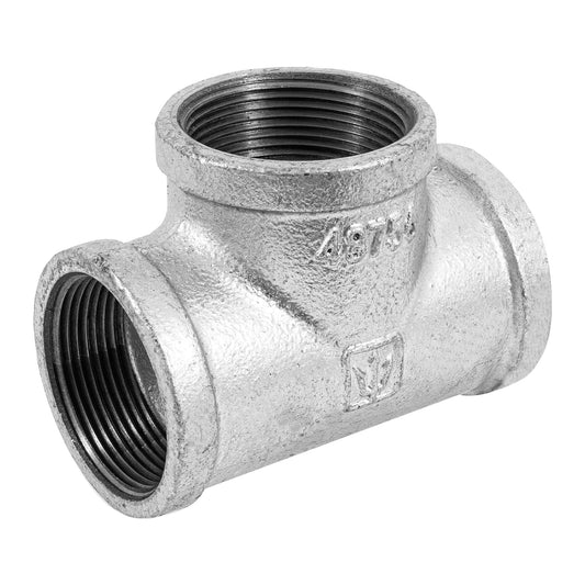 Tee sencilla 1-1/2' acero galvanizado, Foset Caja con 4, 48756
