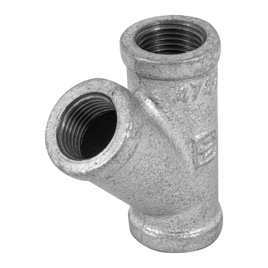 Yee sencilla 1/2' acero galvanizado, Foset Caja con 5, 47473