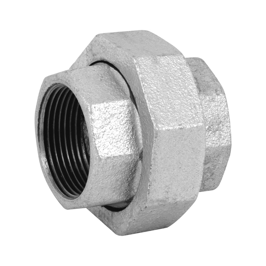 Tuerca unión 1-1/4' acero galvanizado, Foset Caja con 2, 48771