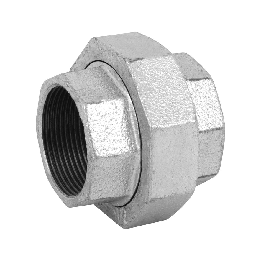 Tuerca unión 1-1/2' acero galvanizado, Foset Caja con 2, 48772