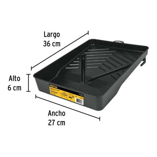 Charola para rodillo 9', PRETUL Caja con 12, 20654