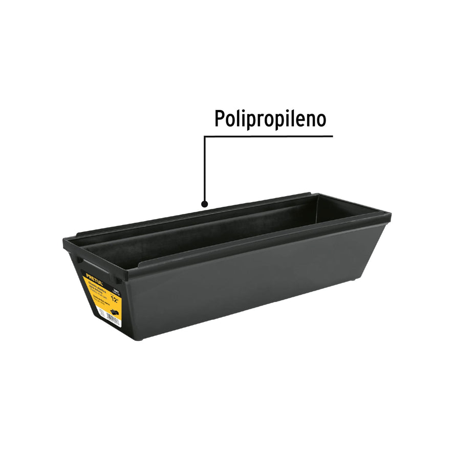 Charola de 12' plástica para mezcla, Pretul Caja con 6, 20651