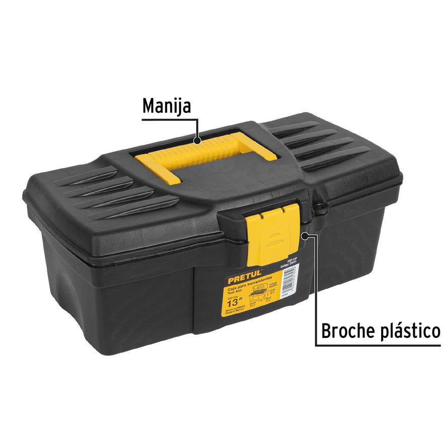 Caja para herramienta de 13', Pretul Caja con 3, 20531