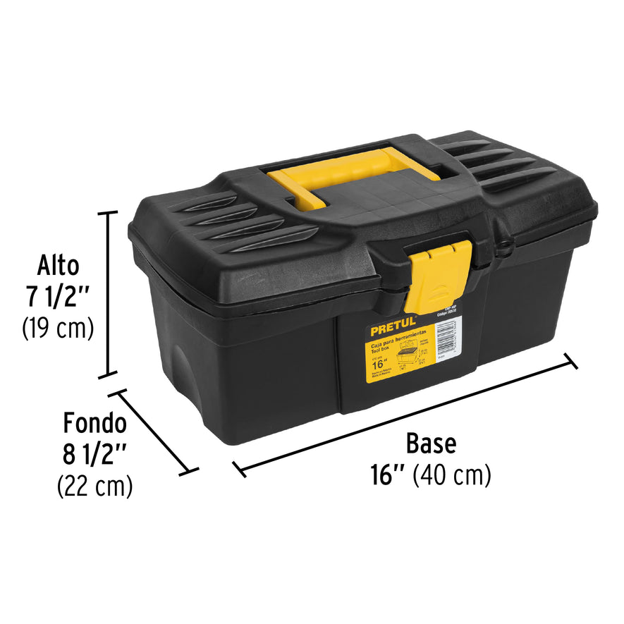 Caja para herramienta de 16', Pretul Caja con 2, 20532