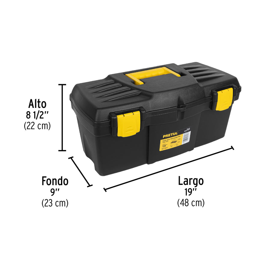 Caja para herramienta de 19', Pretul Caja con 2, 20533