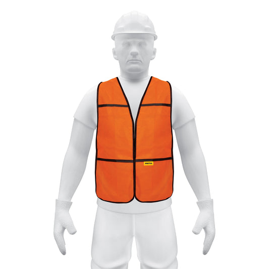 Chaleco de seguridad, uso de día, naranja, Pretul Caja con 5, 21023