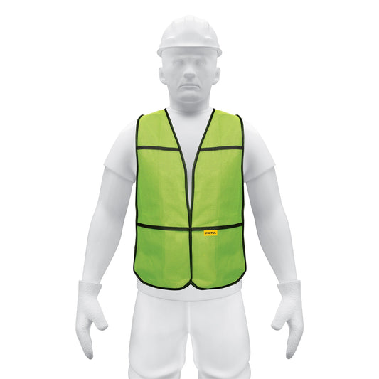 Chaleco de seguridad, uso de día, verde, Pretul Caja con 5, 21024