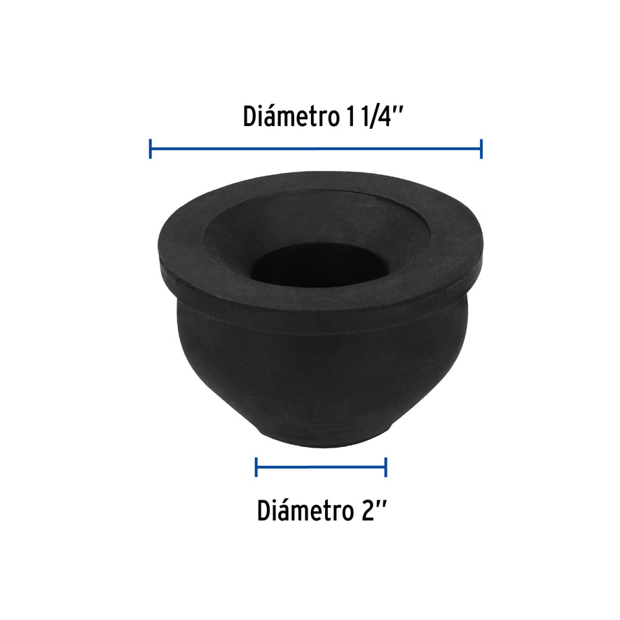 Chupón de PVC, 2' x 1-1/4', Foset Caja con 10, 49626