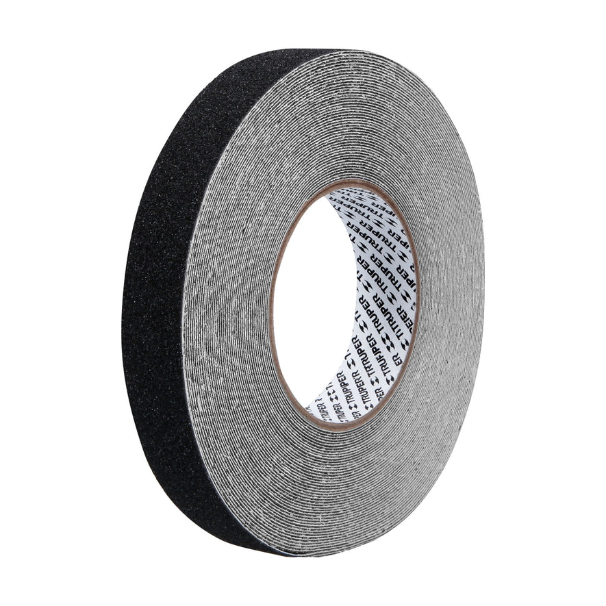 Rollo de 18m de cinta antiderrapante negra 25mm con abrasivo Caja con 2, 101443