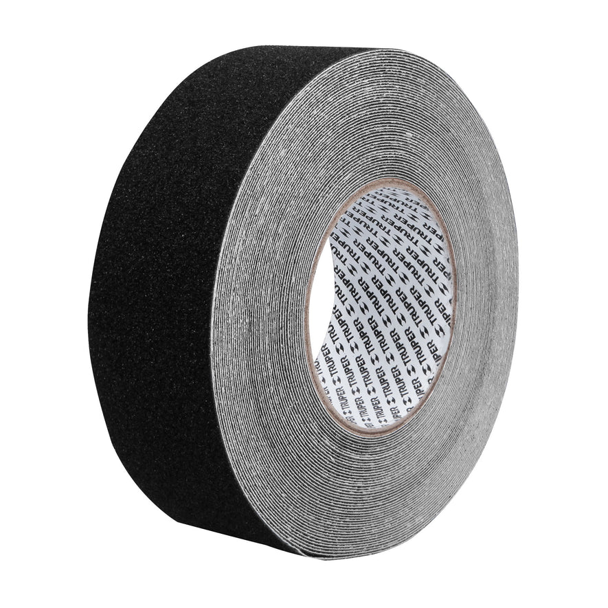 Rollo de 18m de cinta antiderrapante negra 50mm con abrasivo Caja con 2, 101444
