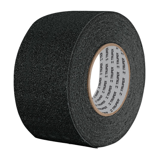 Rollo de 5 m de cinta antiderrapante negra 50mm con abrasivo Caja con 6, 12532