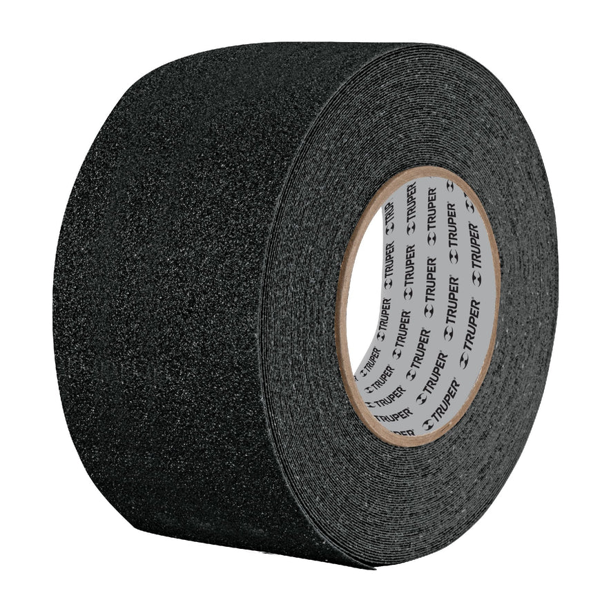 Rollo de 5 m de cinta antiderrapante negra 50mm con abrasivo Caja con 6, 12532