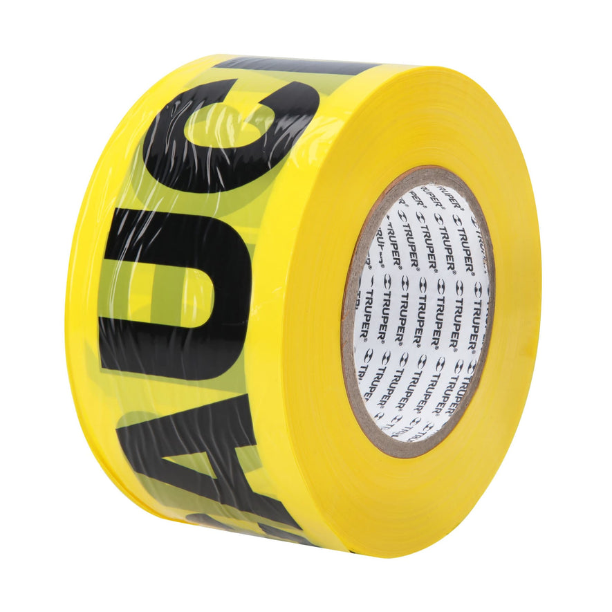 Rollo de 305 m de cinta delimitadora 'Precaución', Truper Caja con 3, 12583