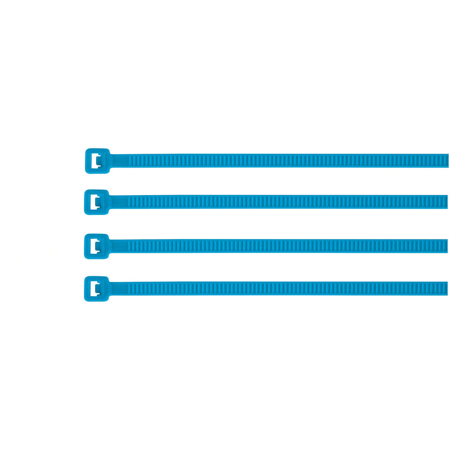 Bolsa con 50 cinchos plásticos 50 lb, 300 x 4.5 mm, azules Caja con 10, 41019