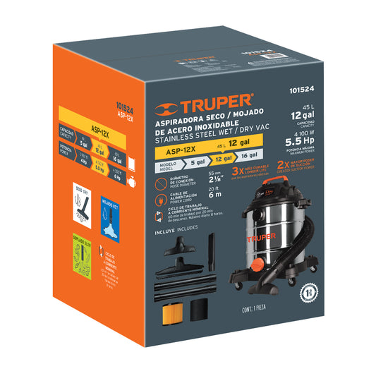 Caja de empaque de repuesto para ASP-12X, Truper, 103127