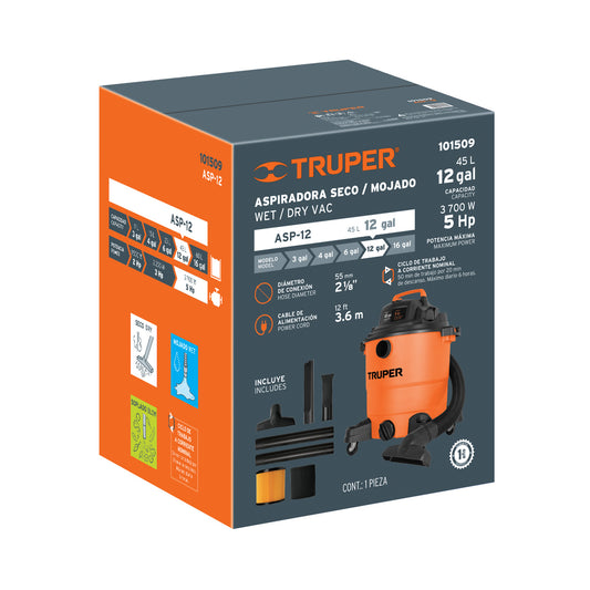 Caja de empaque de repuesto para ASP-12, Truper, 103123