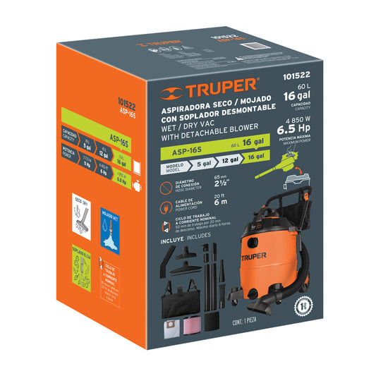 Caja de empaque de repuesto para ASP-16S, Truper, 103078