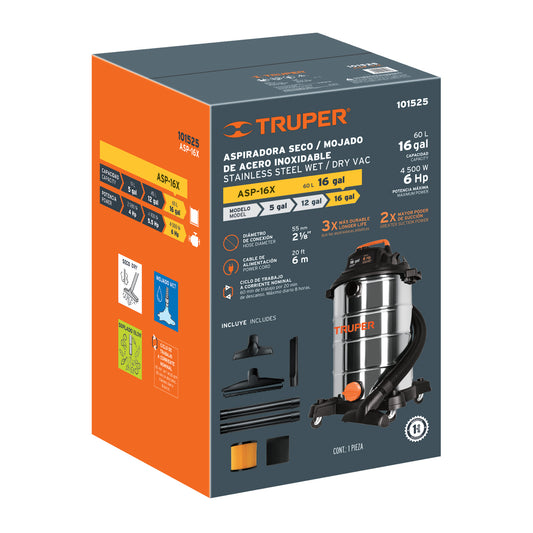 Caja de empaque de repuesto para ASP-16X, Truper, 103128