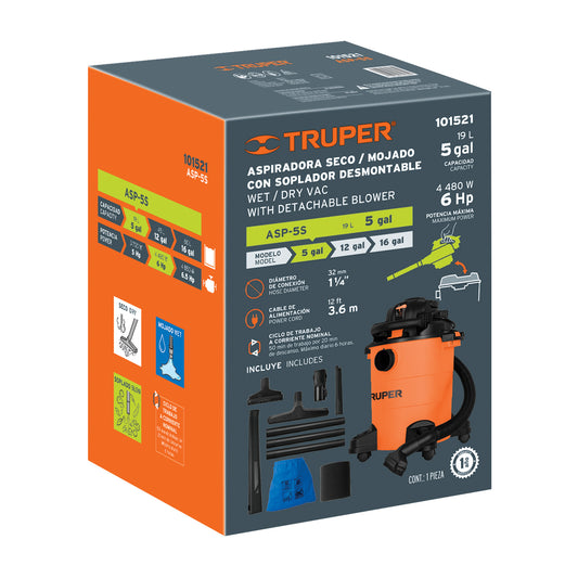 Caja de empaque de repuesto para ASP-5S, Truper, 103122