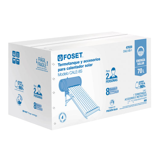 Caja de empaque de repuesto para termotanque CALE-8S, Foset, 47777