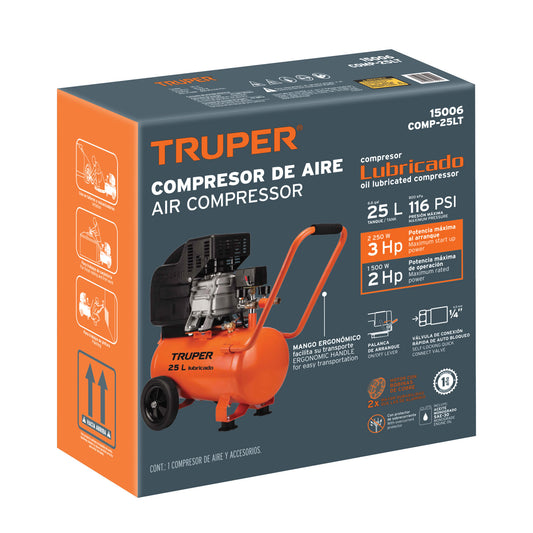 Caja de empaque de repuesto para COMP-25LT, Truper, 101939