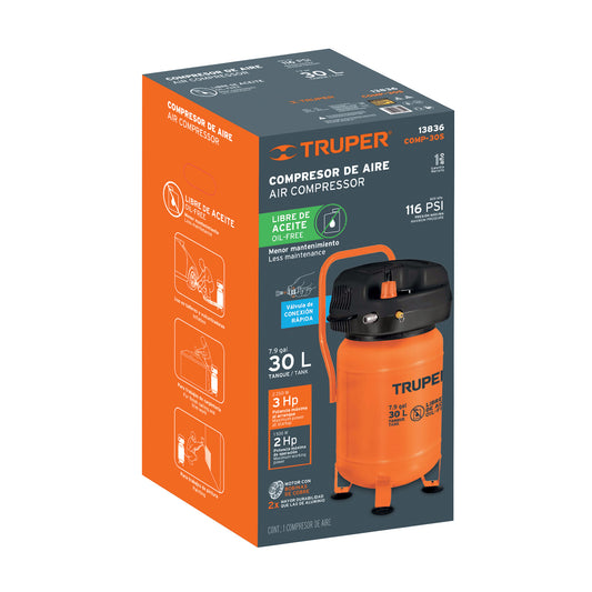 Caja de empaque de repuesto para COMP-30S, Truper, 102586