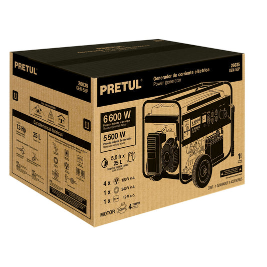 Caja de empaque de repuesto GEN-55P, Pretul, 27123